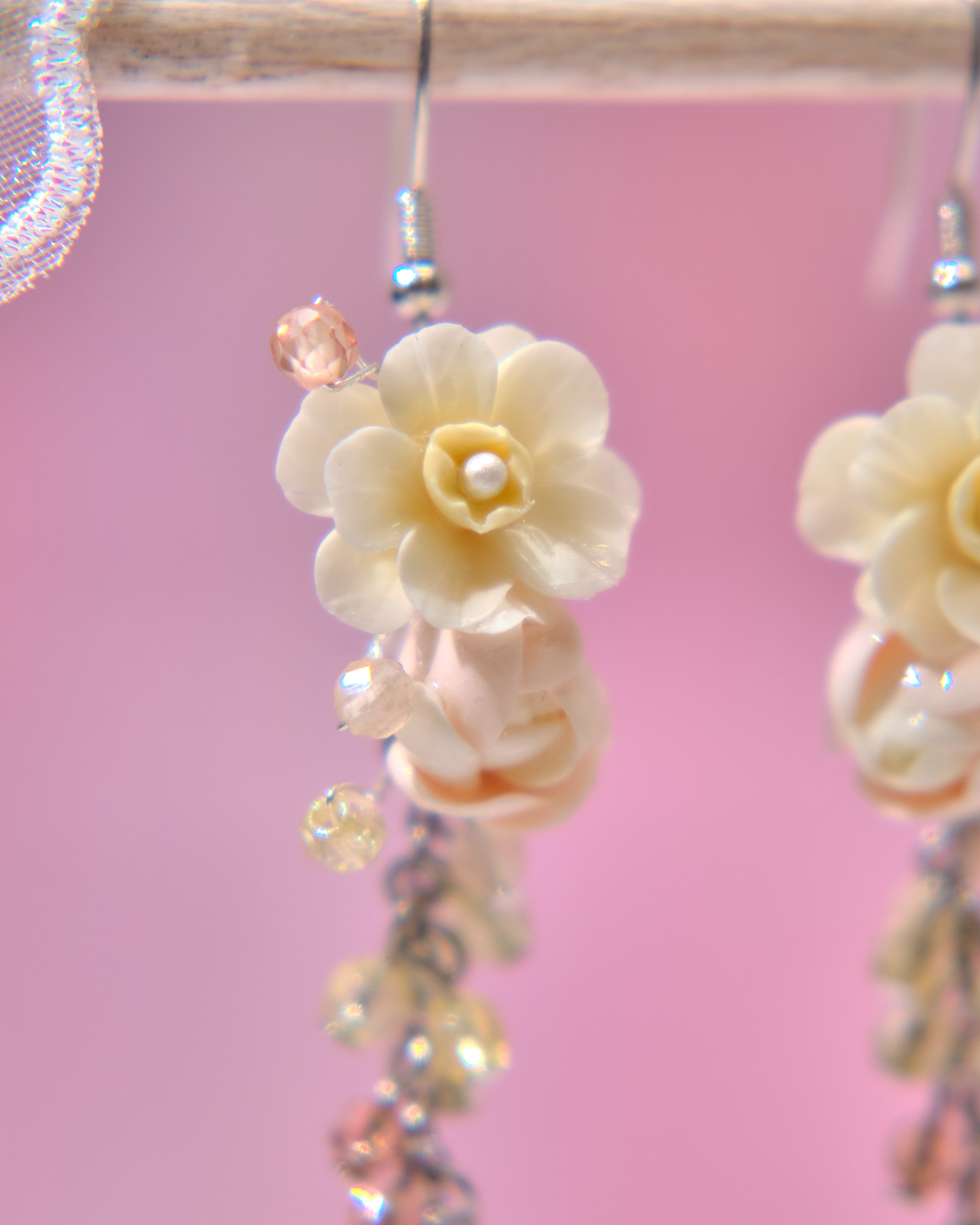 13646 Floral Cascade Dangle Earrings
