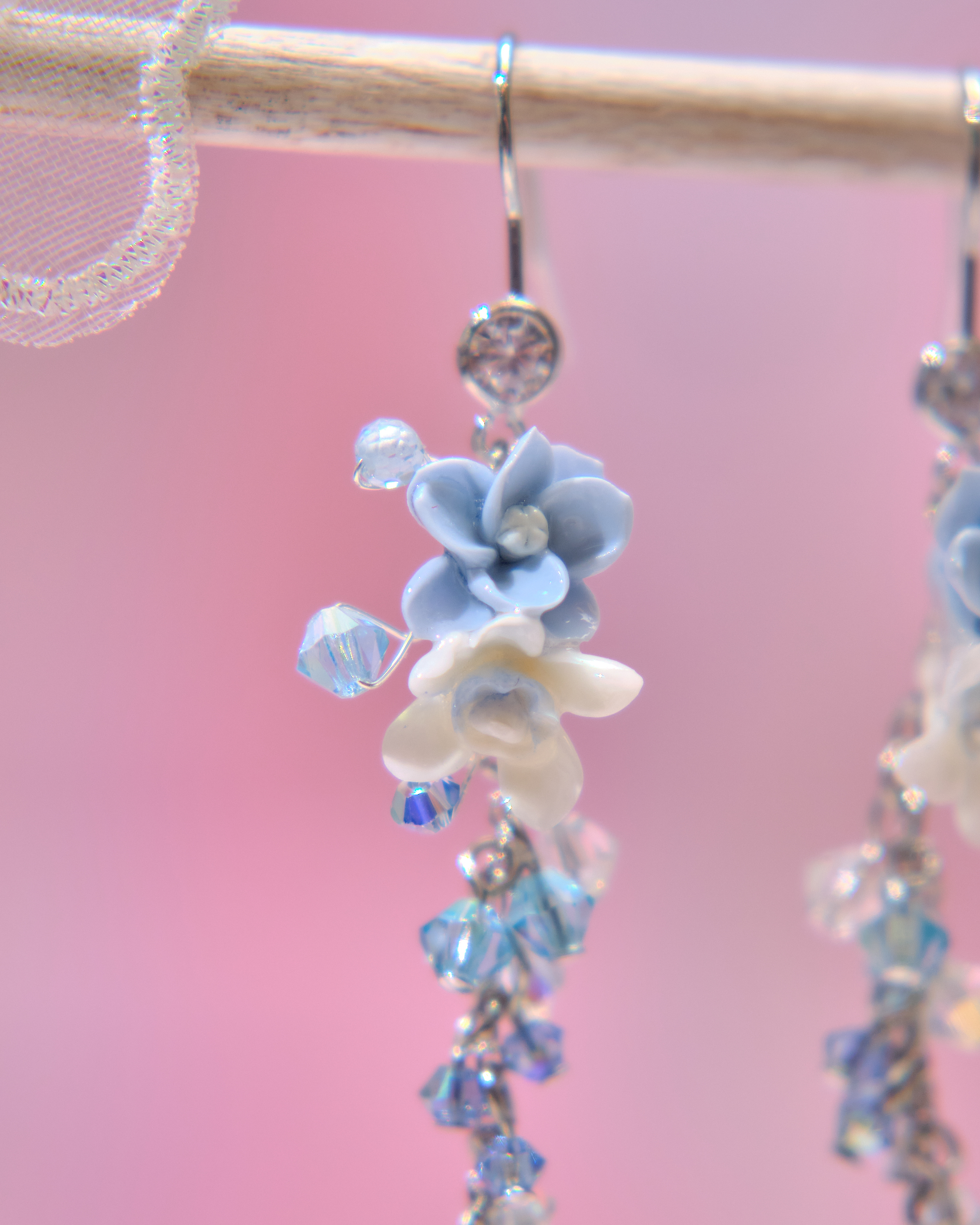 13643 Floral Cascade Dangle Earrings