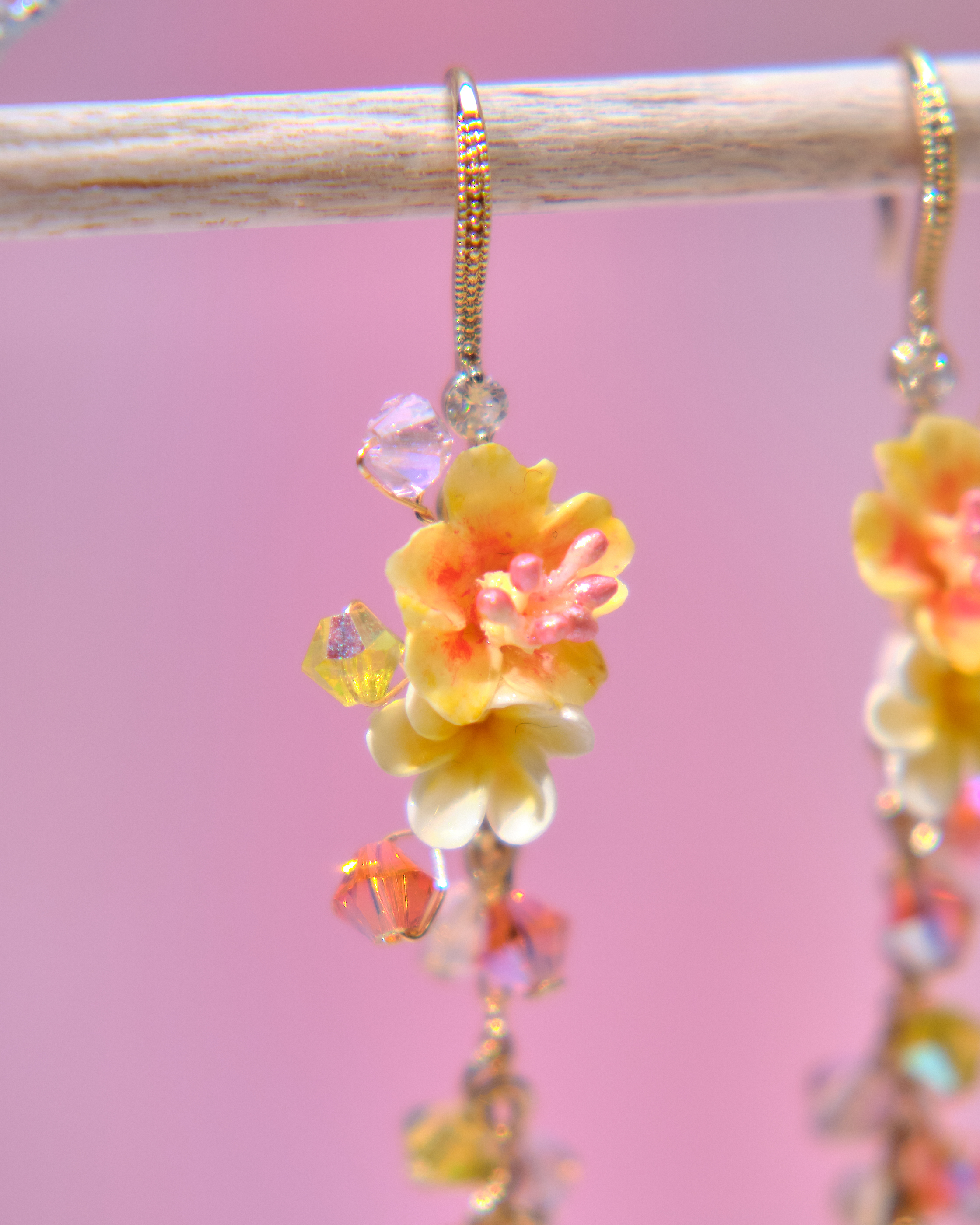 13642 Floral Cascade Dangle Earrings