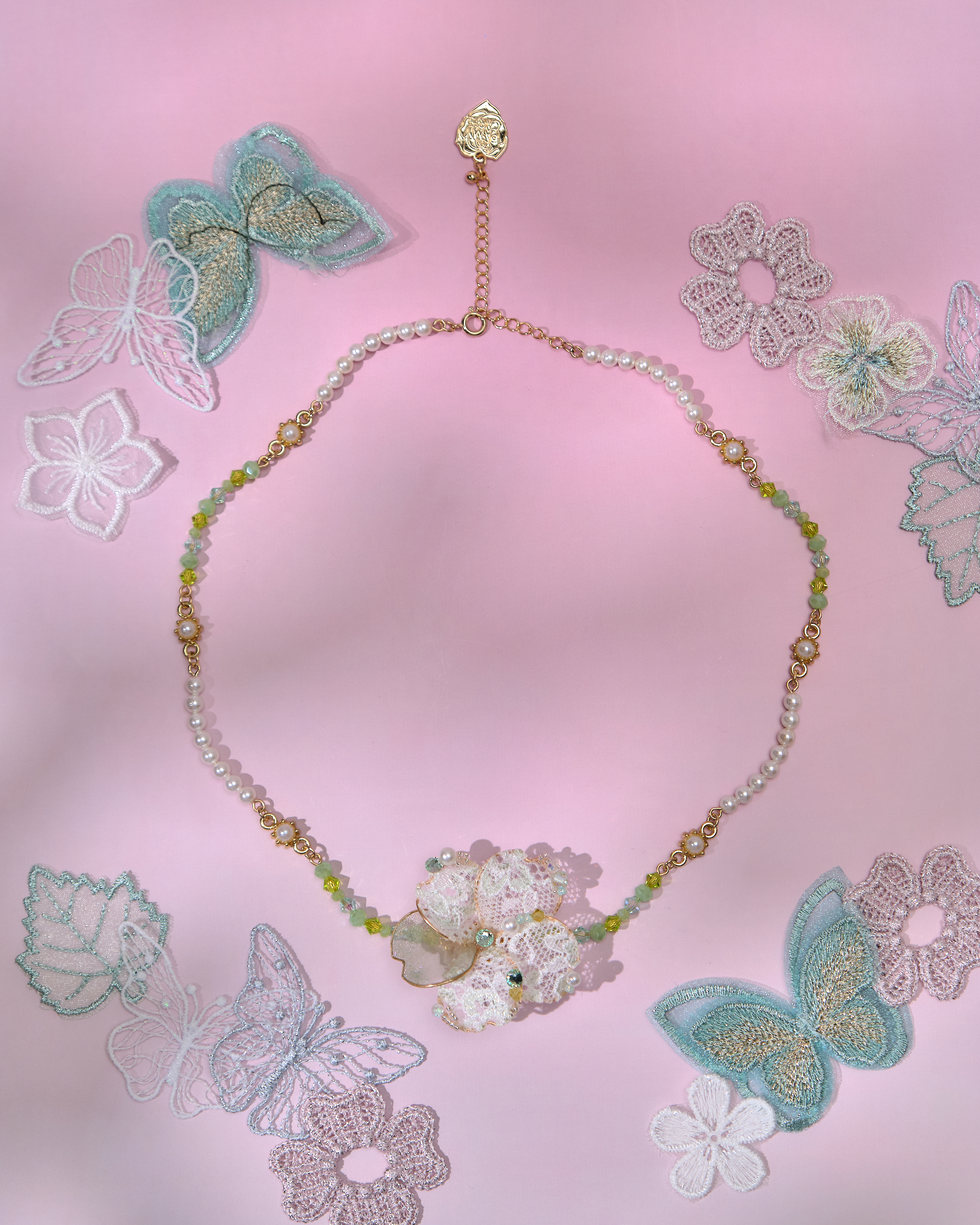 13637 Enchanted Garden Beaded  Series Choker