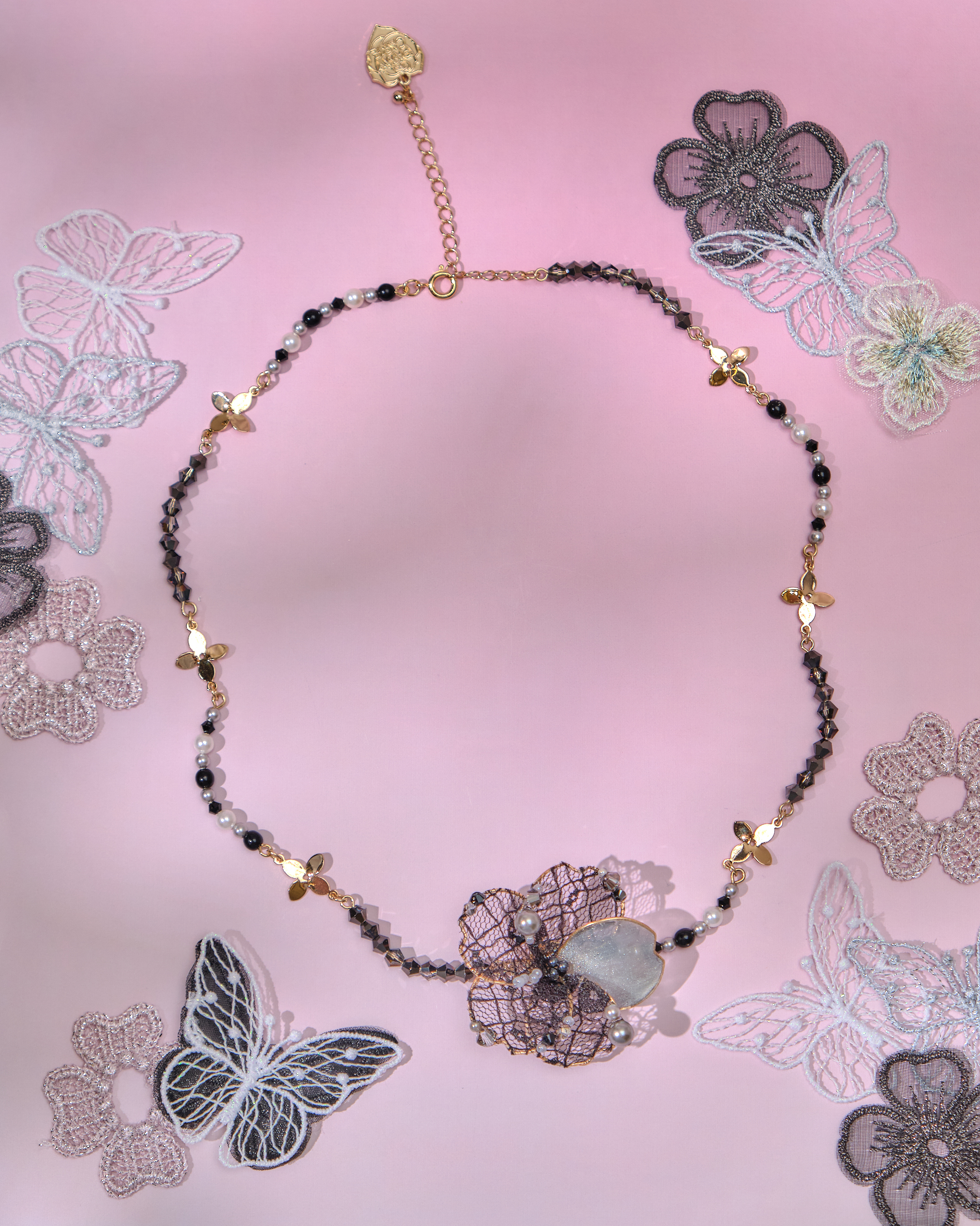 13636 Enchanted Garden Beaded Series Choker
