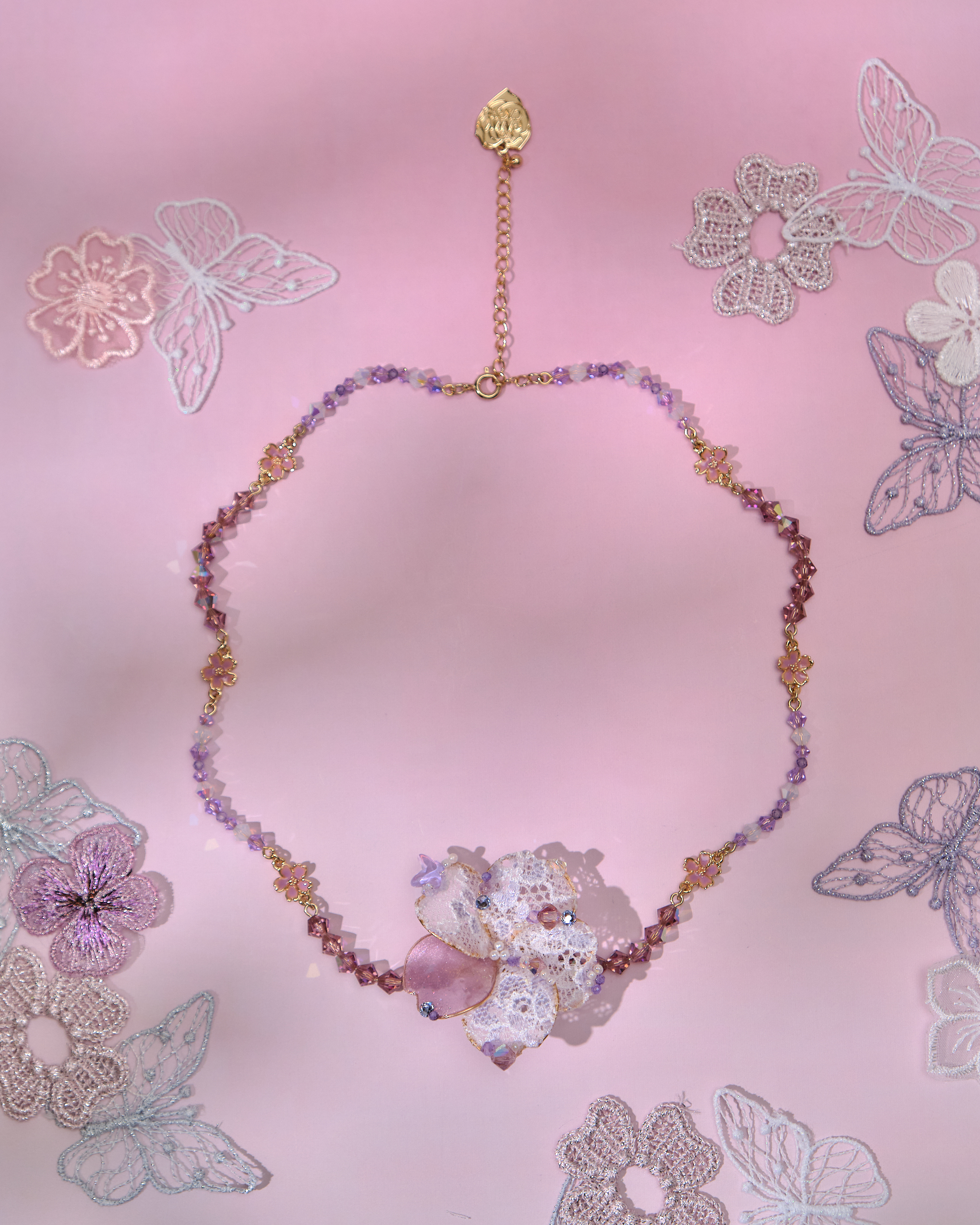 13635 Enchanted Garden Beaded Series Choker