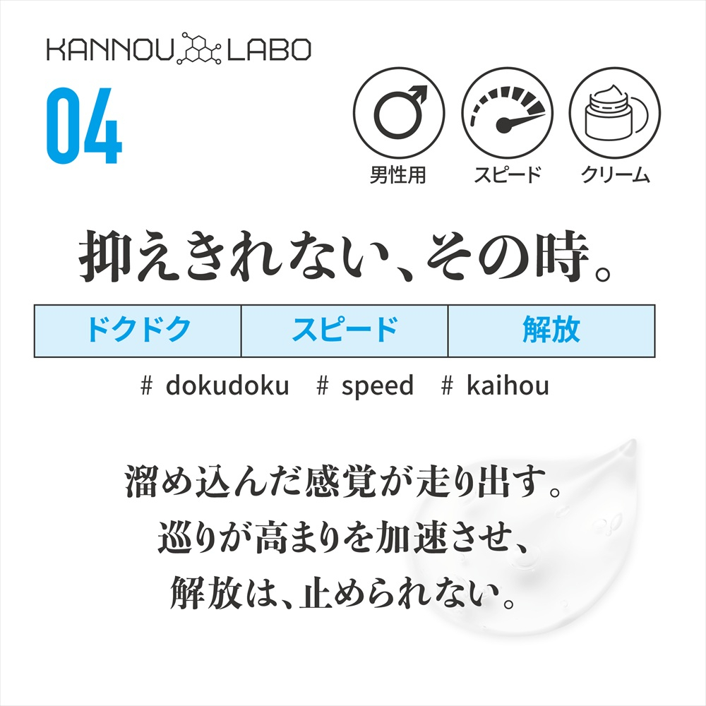 [Japan Import] Magic Eyes Kannou Labo 04 Soku Sha Men's Climax Cream (5g)