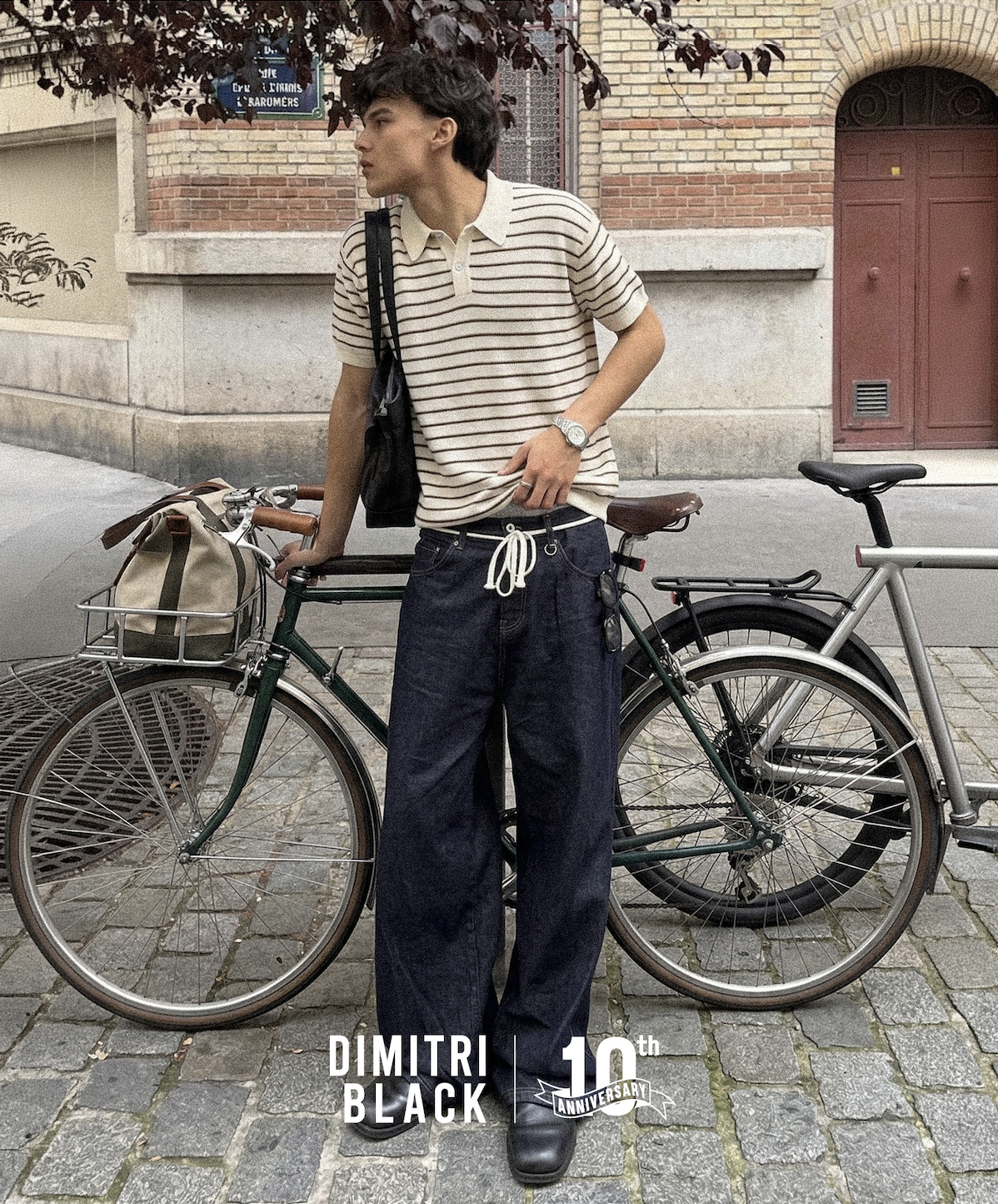 DIMITRI BLACK 條紋短袖針織POLO衫 4色