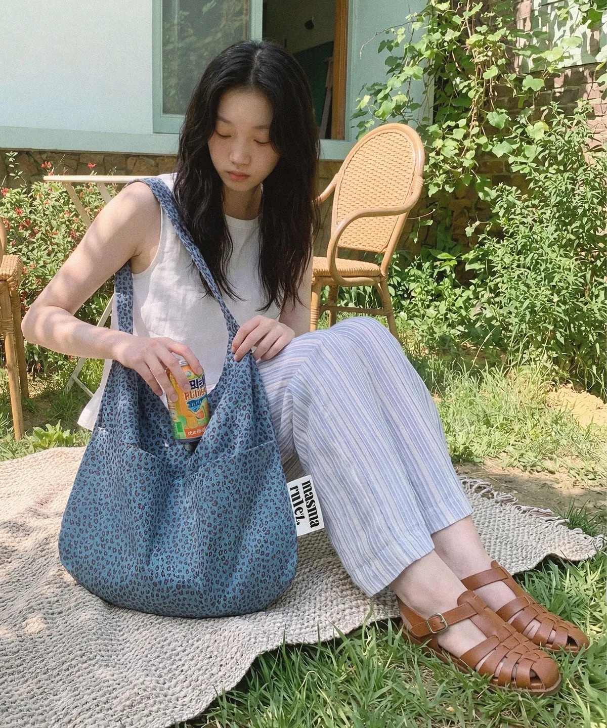MASMARULEZ 心形豹紋環保袋