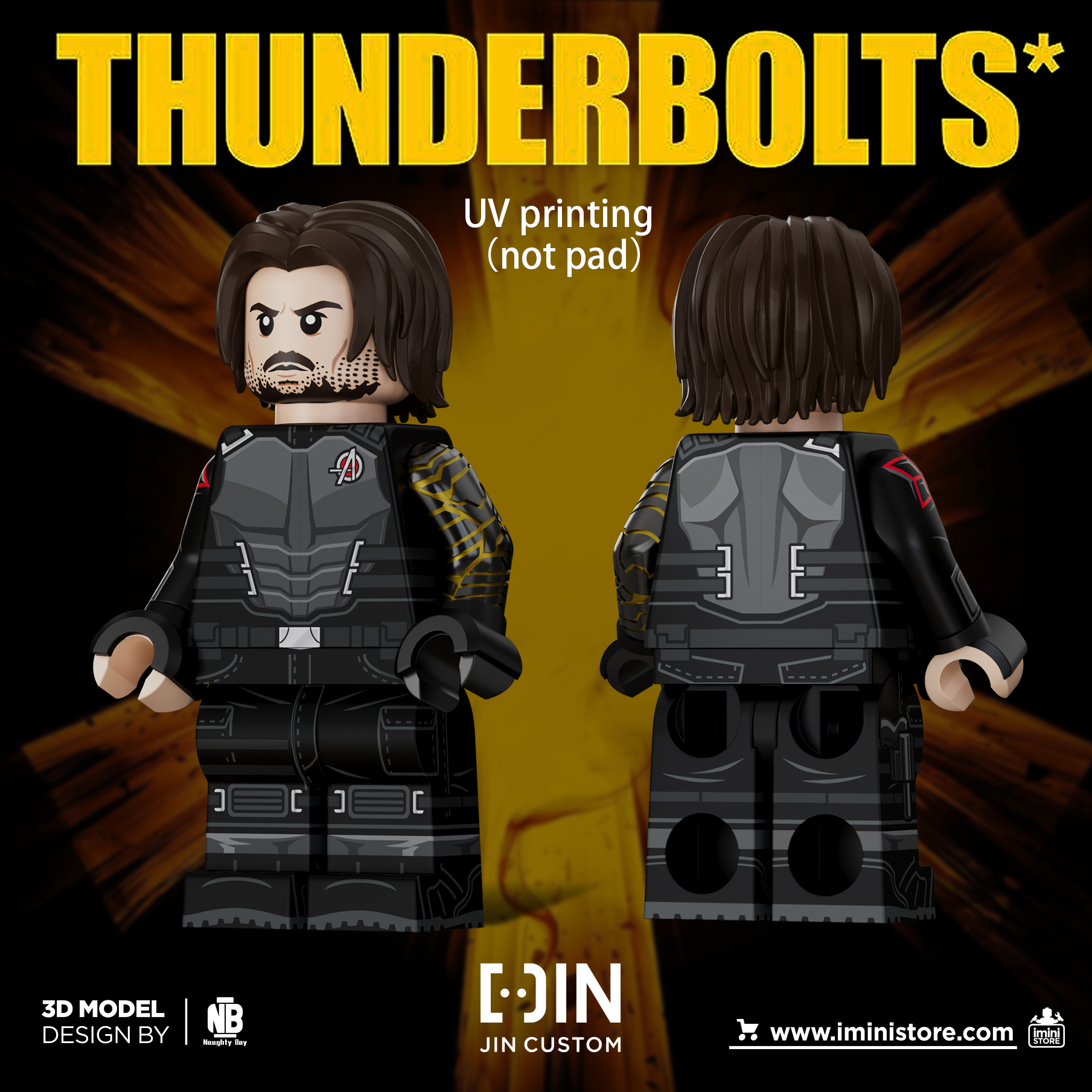 [Jin Custom][Preorder] Thunderbolts - Bucky Barnes [UVprinted]