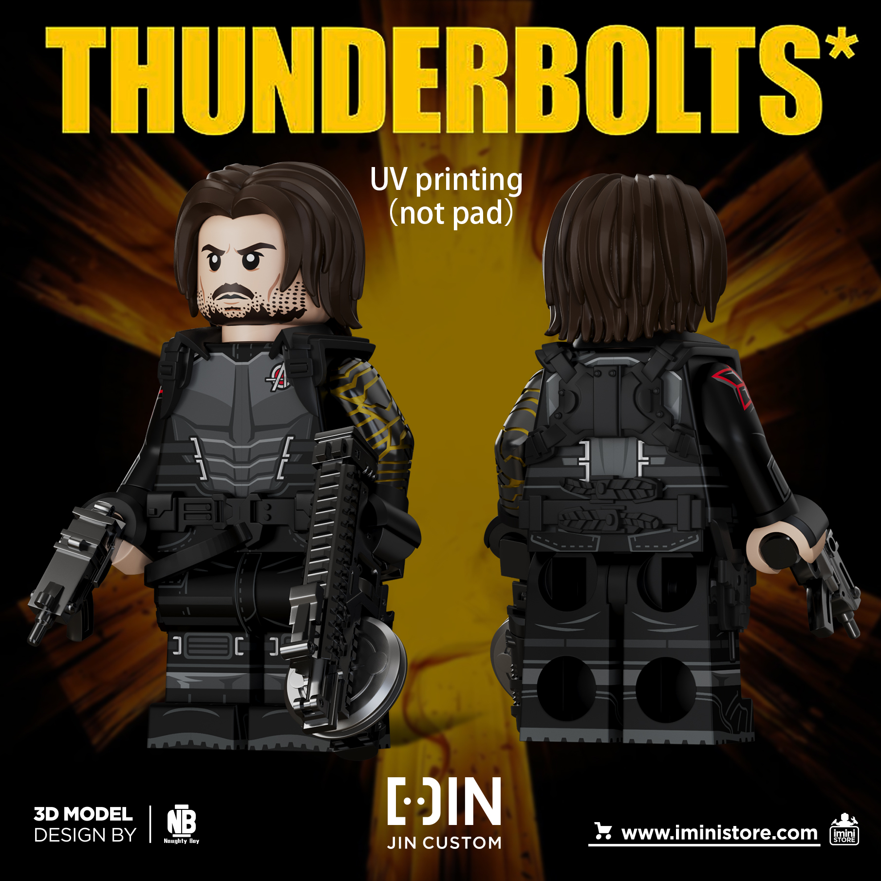 [Jin Custom][Preorder] Thunderbolts - Bucky Barnes [UVprinted]