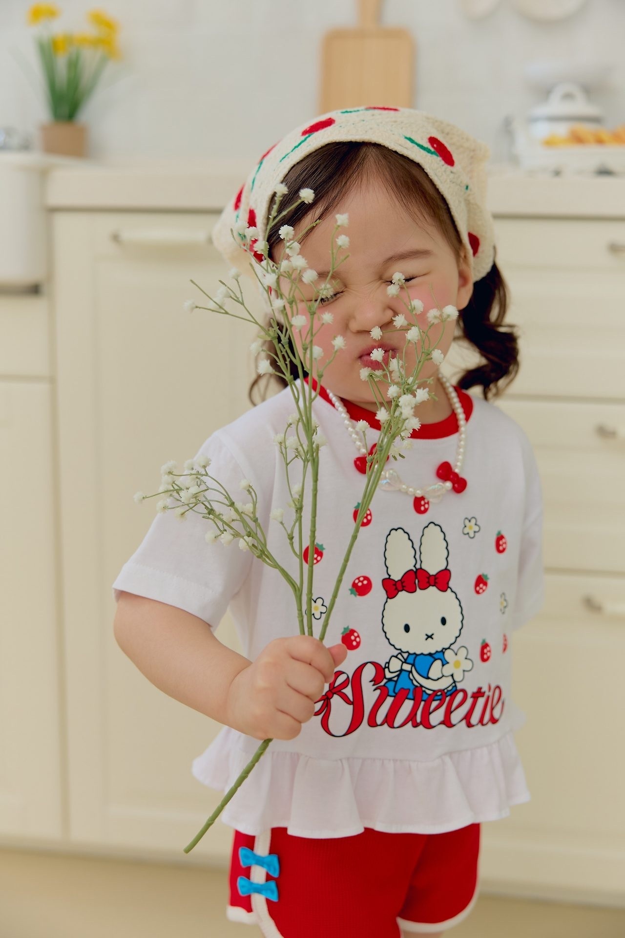 Sera Strawberry Frill Tee