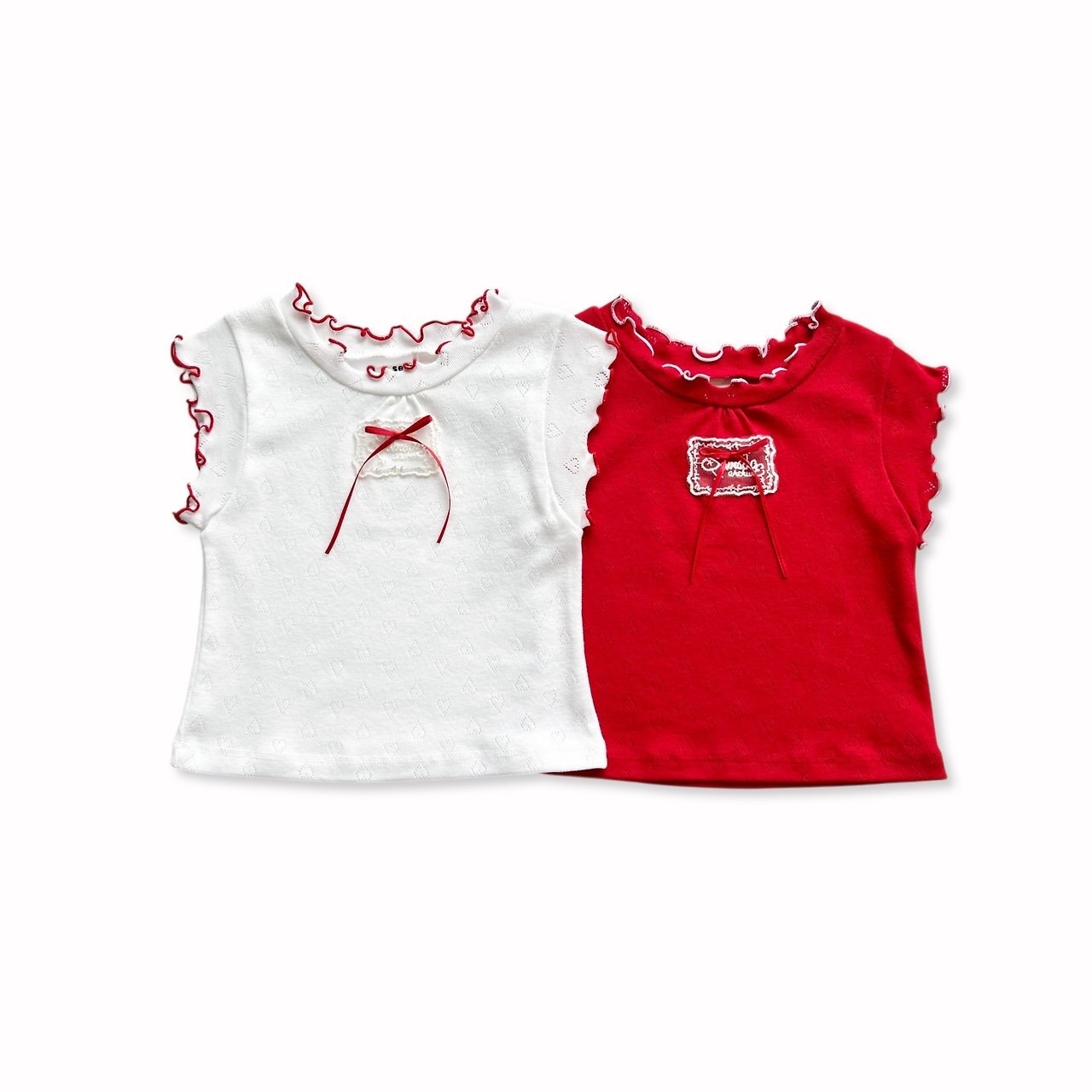 Sera Eyelet Ribbed Tee