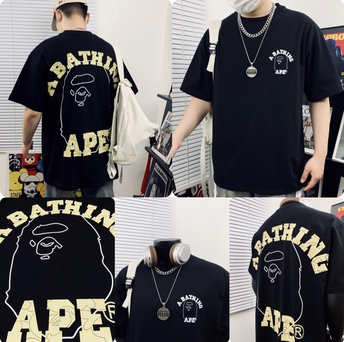 原單A Bat*hing 背印猿人大Logo短袖Tee- 26310733