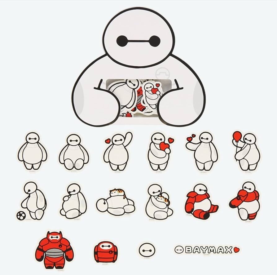 Disney Baymax 大英雄天團 杯麵 貼紙包|迪士尼 日本