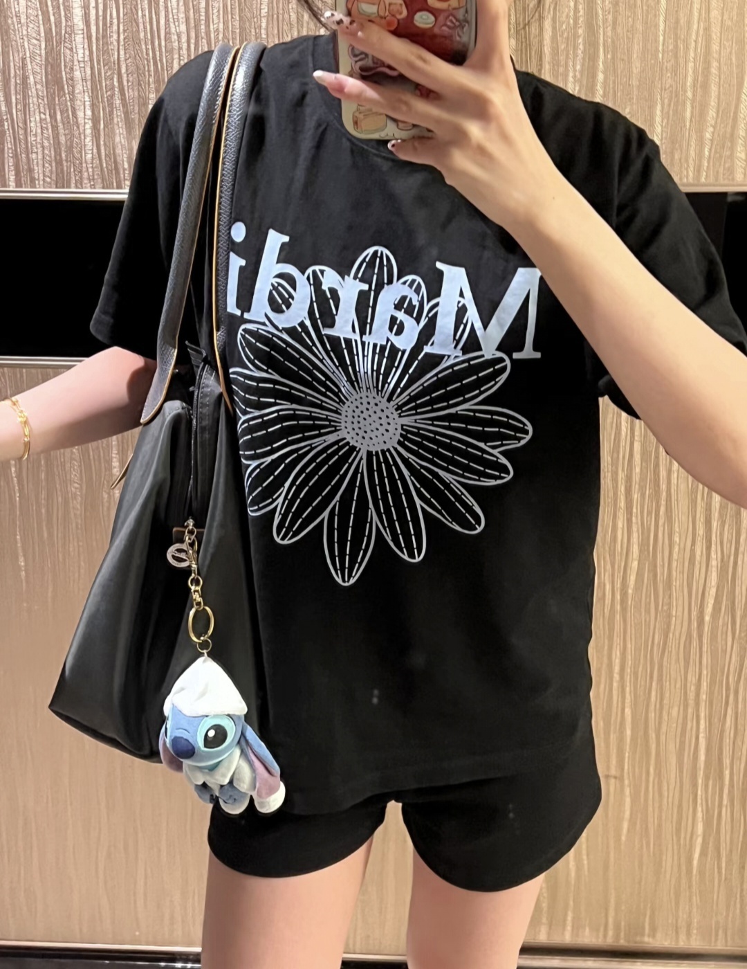 Mardi oversized 粉藍色系 雛菊Tee