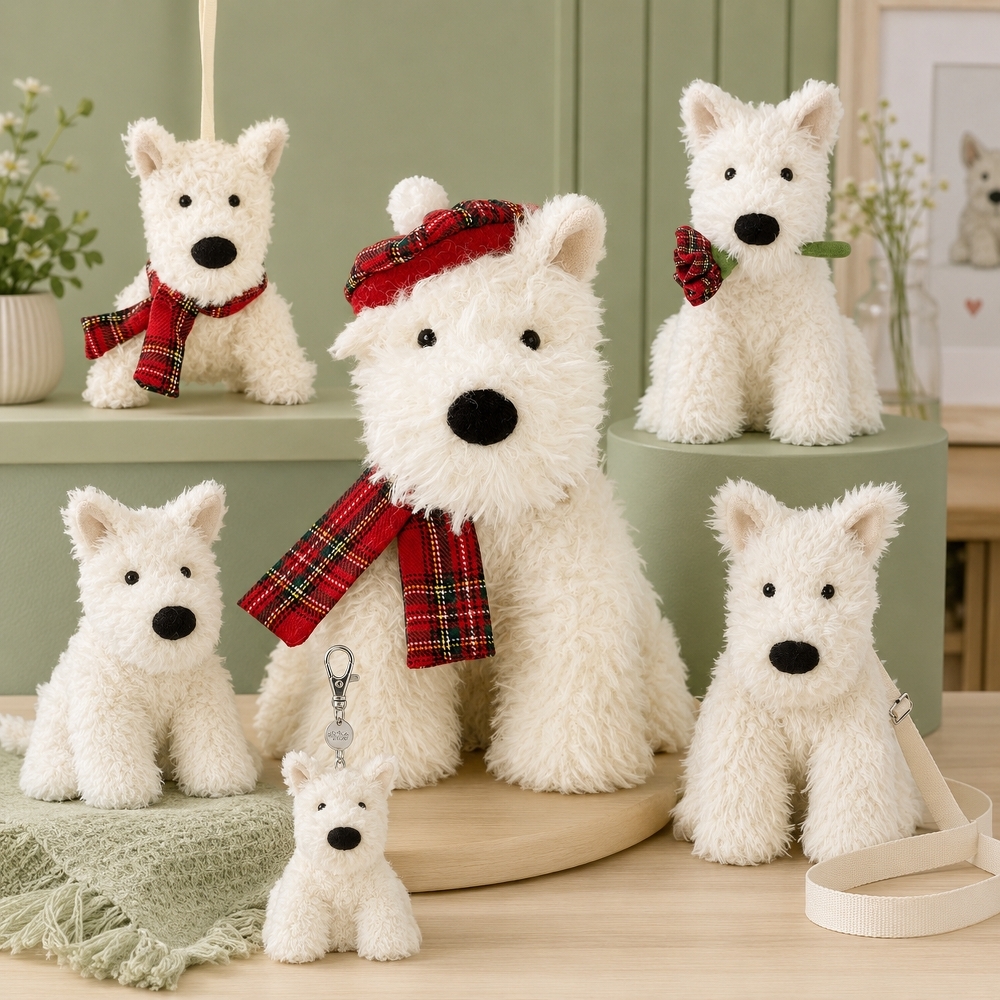 JELLYCAT 狗狗系列 門羅蘇格蘭梗犬 門羅西高地小狗 情人節 冬季保暖 玩偶 毛絨公仔 11cm/20cm/23cm/25cm