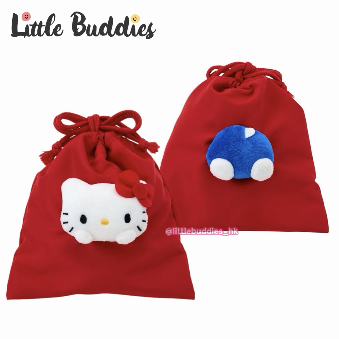 日本 Sanrio 公仔收納袋系列 - 公仔頭束繩袋