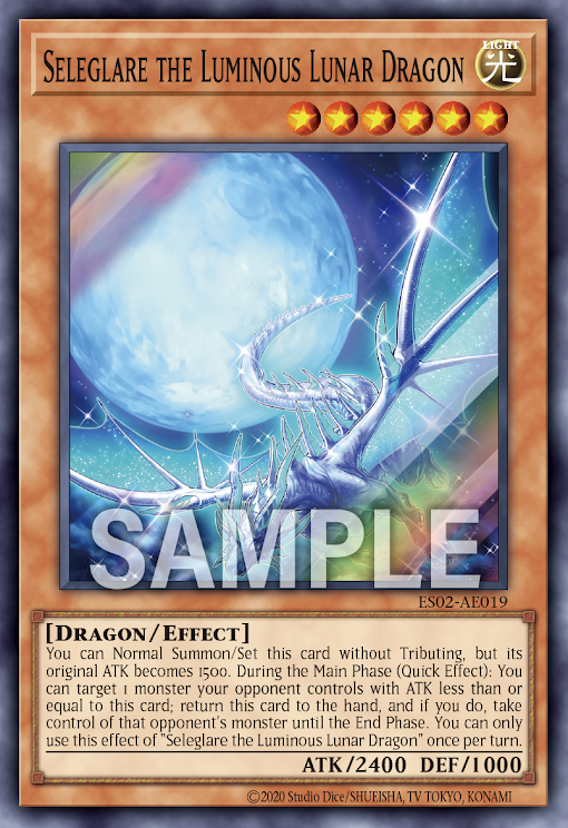 ES02-AE019 (SR)Seleglare the Luminous Lunar Dragon(眩月龍 塞勒格萊爾)