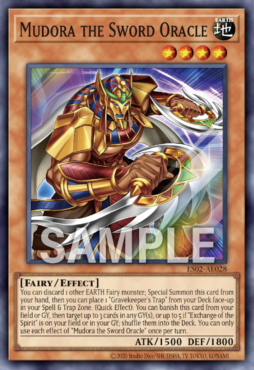ES02-AE028 (SR)Mudora the Sword Oracle(劍神官 姆多拉)
