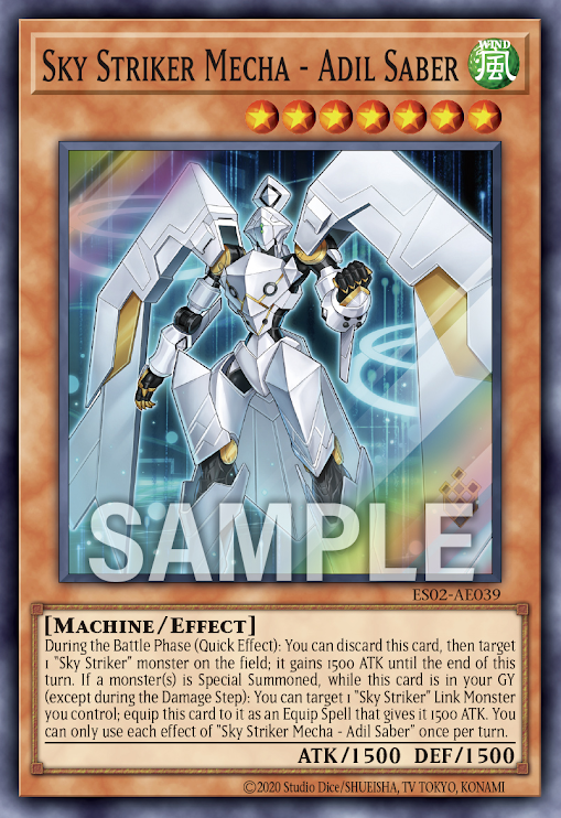 ES02-AE039 (SR)Sky Striker Mecha - Adil Saber(閃刀機 阿迪爾劍士)