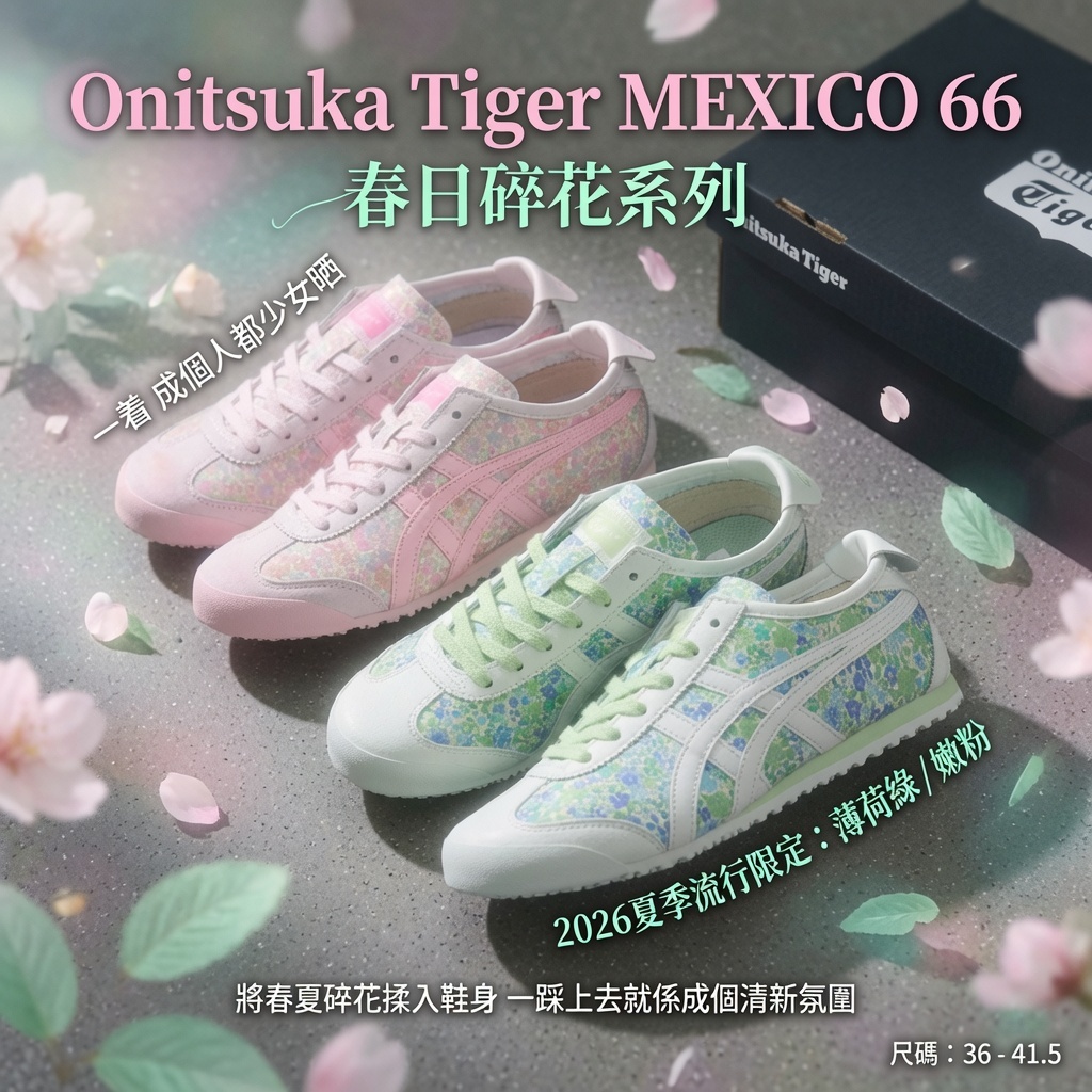 Onitsuka Tiger MEXICO 66 春日碎花系列