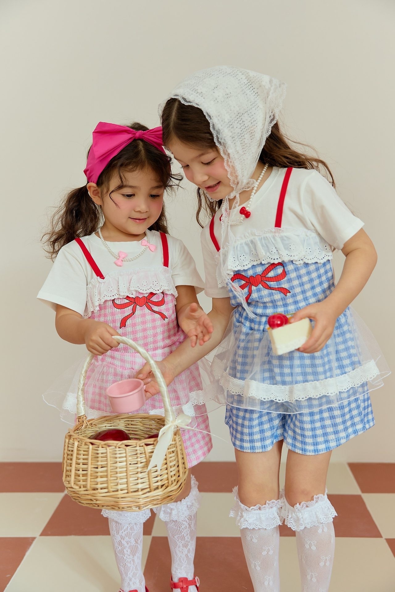 Sera Check Ribbon Set