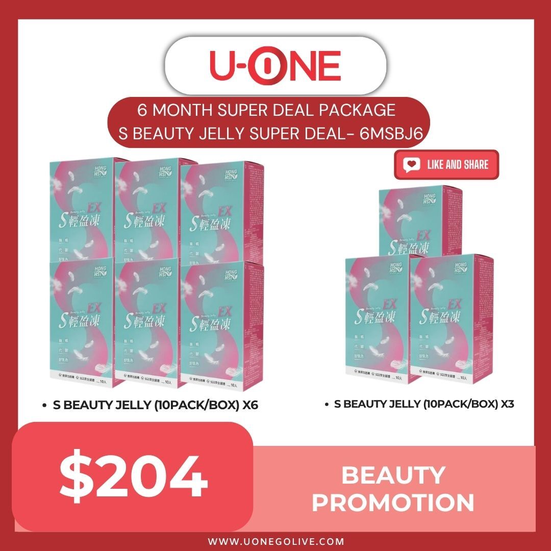 6 MONTH SUPER DEAL PACKAGE   S BEAUTY JELLY SUPER DEAL- SBJ6