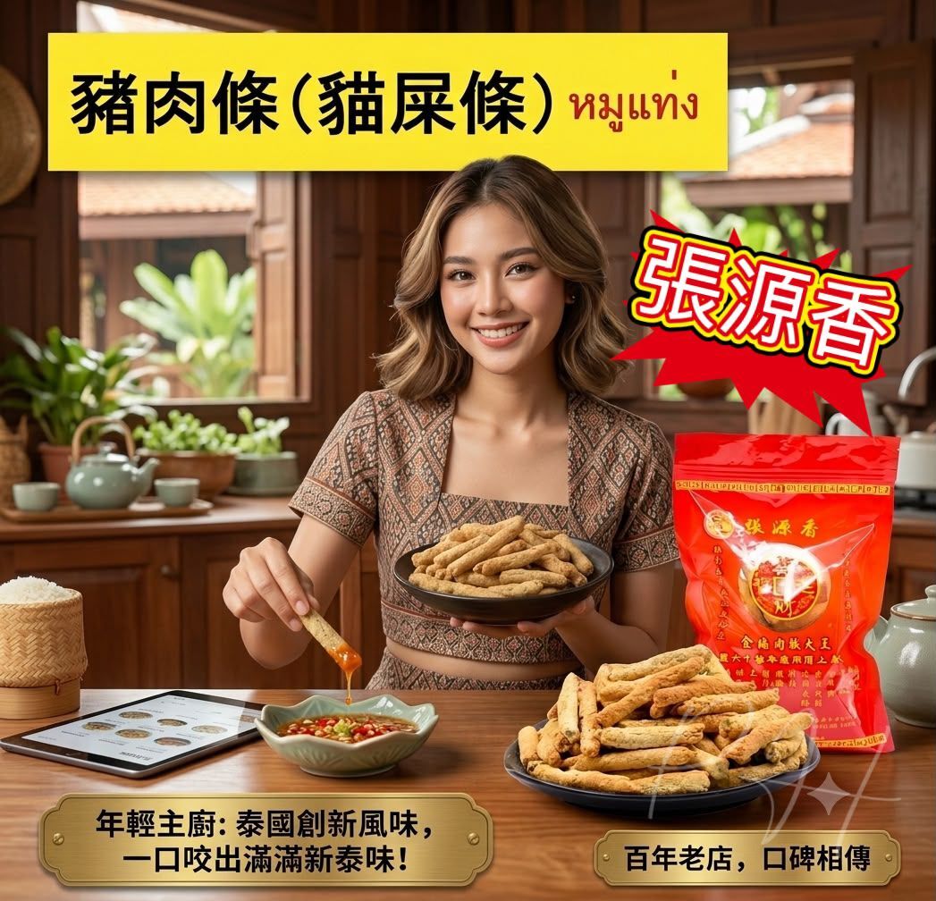 泰國張源香炭烤豬肉條 200g丨2包優惠價