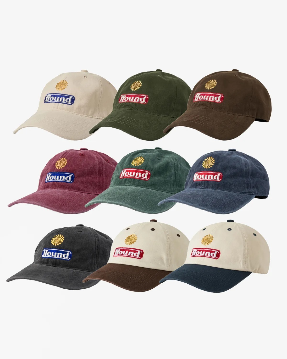 HUMAN & CAT FFOUND3 STONE WASHED BALL CAP