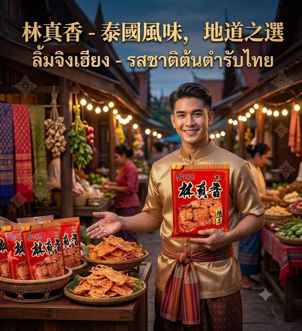 泰國老字號林真香炭燒風琴魷魚少辣(120g)丨2包優惠價