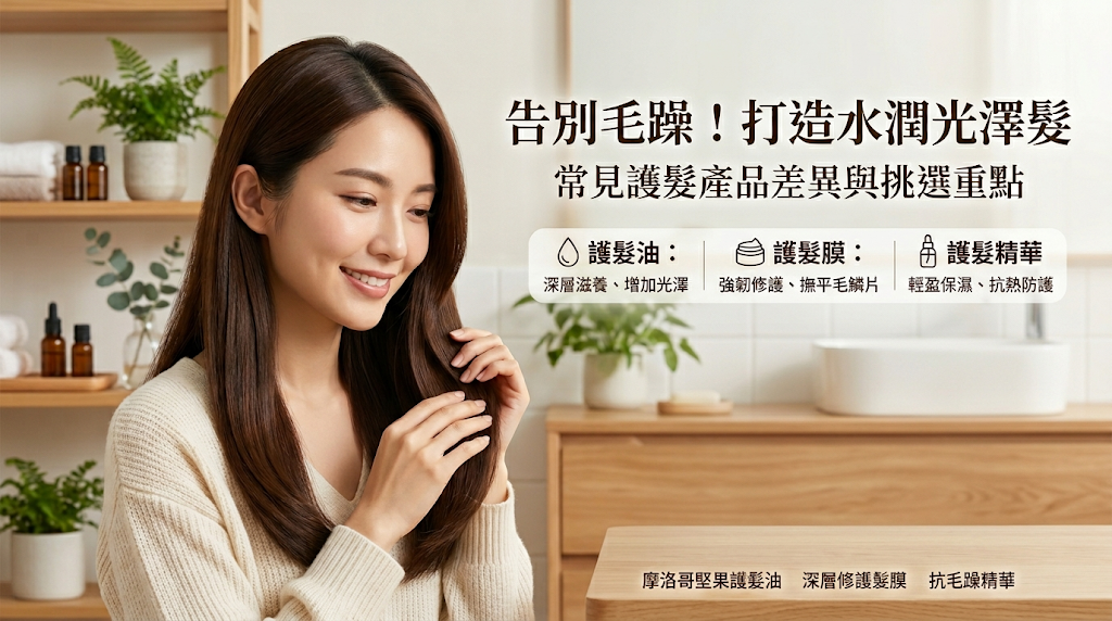 告別毛躁要用什麼「護髮用品」?常見產品差異與挑選重點,挑選護髮產品的關鍵在於釐清「沖洗型滋潤」與「免沖洗防護」的作用時機,並依據自身髮況精準搭配。 專業的護髮系列多半依此保養邏輯,提供從夜間深層調理到日間防護打底的全天候保濕對策,幫助維持髮絲柔順健康。