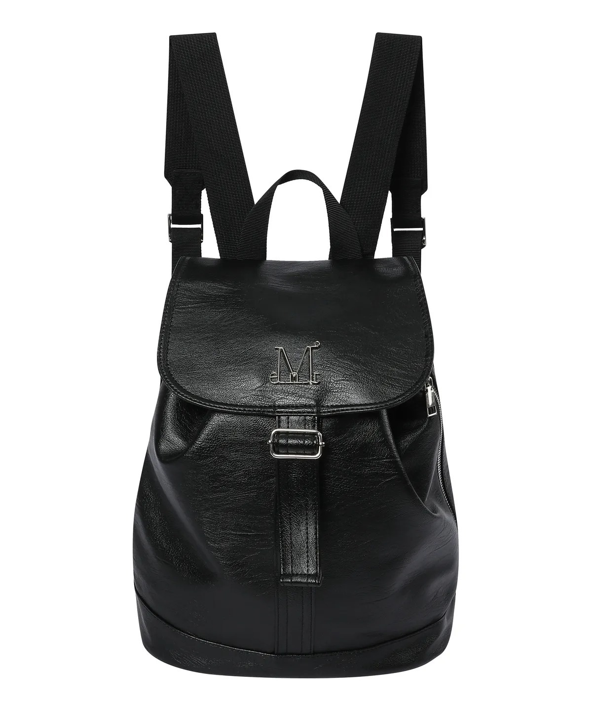 MUCENT MUTE METAL LOGO LEATHER MINI BACK PACK UNISEX