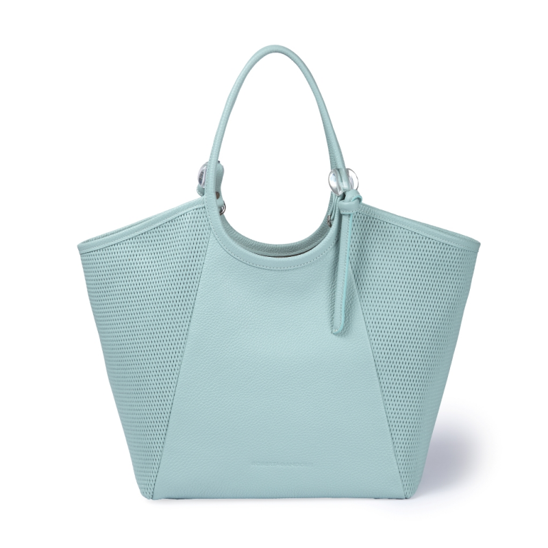 SMA-GGG0614-007 ART. 3021 LARGE TOTE WITH INSIDE COMPARTMENT AND SEVERAL POCKET TO STORAGE THE SMALL ITEMS WITH ADJUSTABLE HANDLES CIELO (A7)