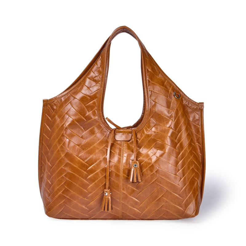 SMA-GGG0614-016 ART. 3031 TOTE WITH COMPARTMENT INSIDE AND LACE TO CLOSE THE BAG WITH A KNOT TAN (A16)