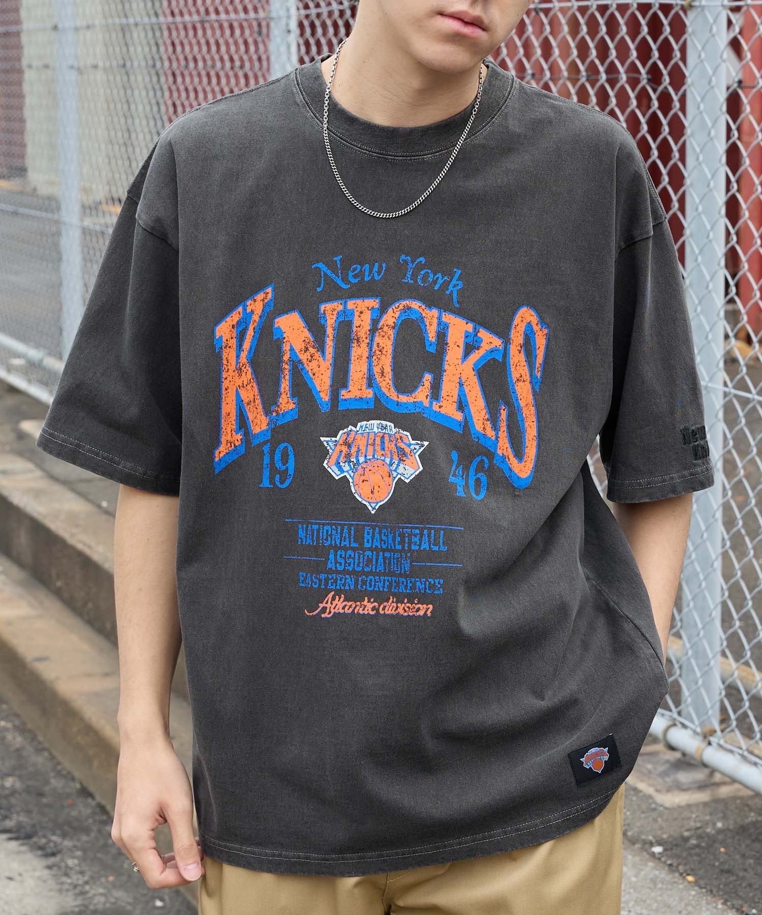 <尼克總冠軍🏆> NBA 水洗 復古 刺繡 球隊 標誌 寬鬆 短袖 七款