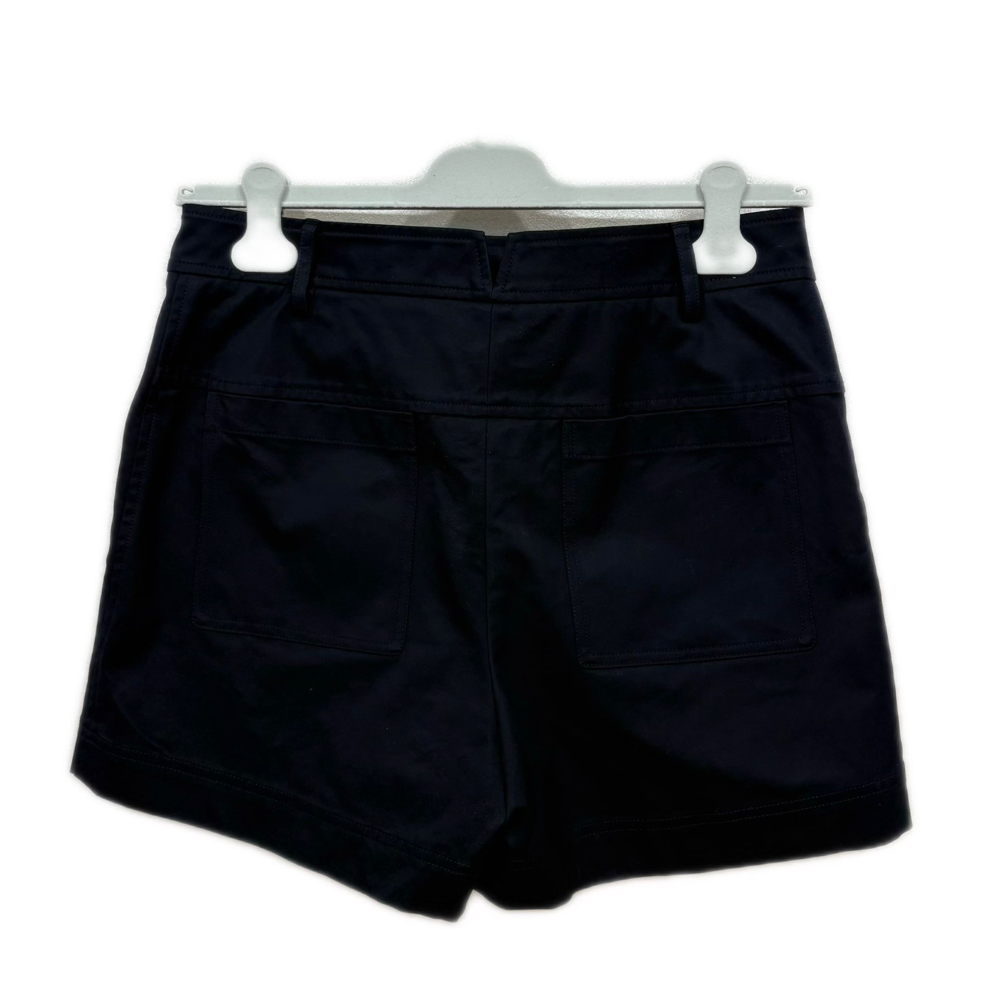 5折特價!!!全新HERMES Double Cotton Twill Shorts, H6E0405DQ0234, 黑色西裝短褲 #BRAND NEW #香榭站正品