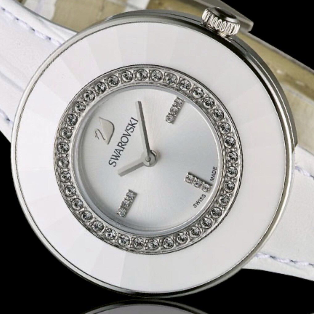 【SWAROVSKI施華洛世奇】純白的魅力 5080504 36mm 現代鐘錶