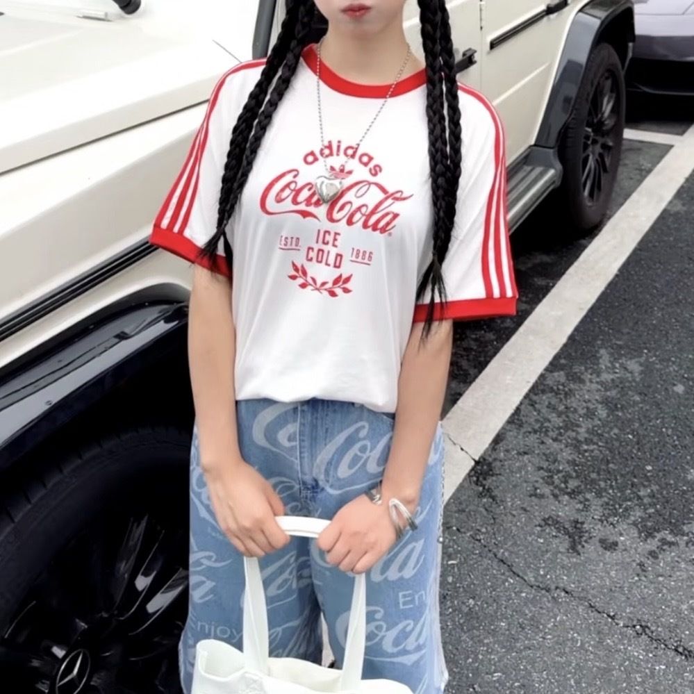 ADIDAS ORIGINALS x COCA COLA 寬鬆 上衣 可口可樂 短袖 KY2114