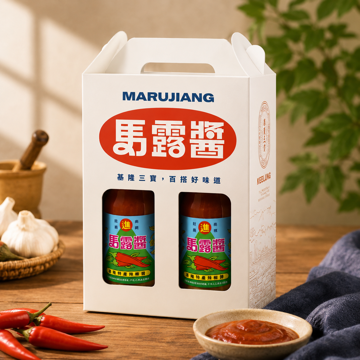 基隆馬露醬二入禮盒組（丸進辣椒醬）