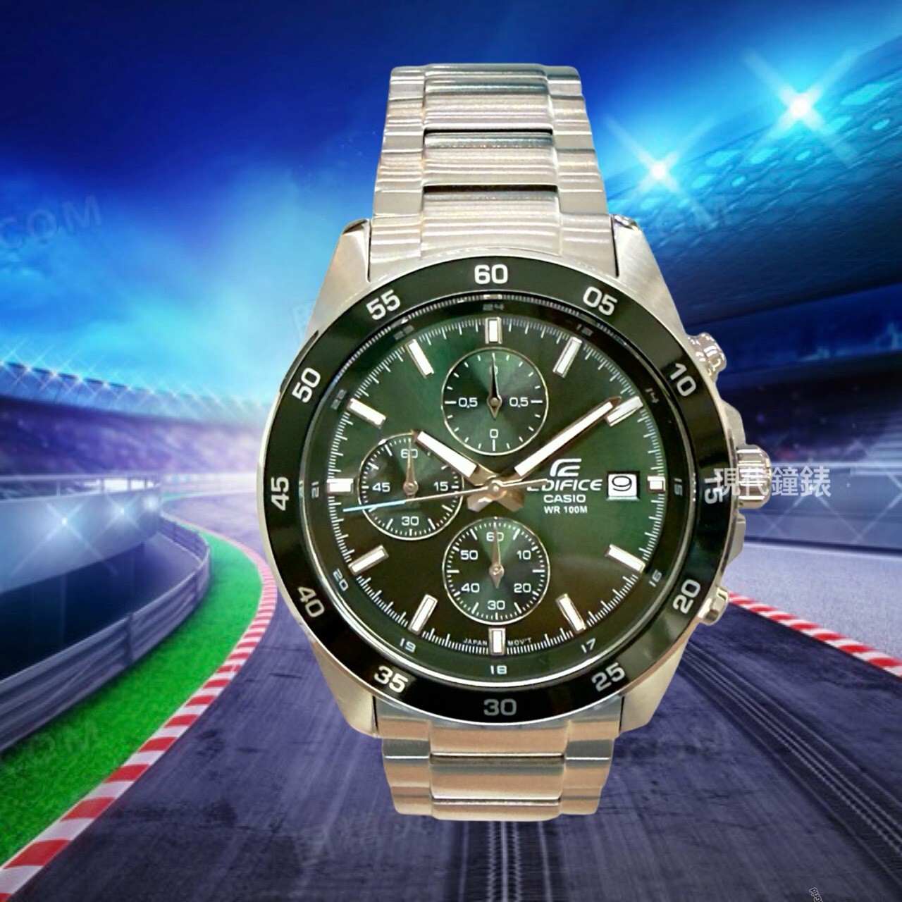 【 EDIFICE】經典時尚賽車三眼計時男錶 EFR-526D-3A 43.8mm 現代鐘錶