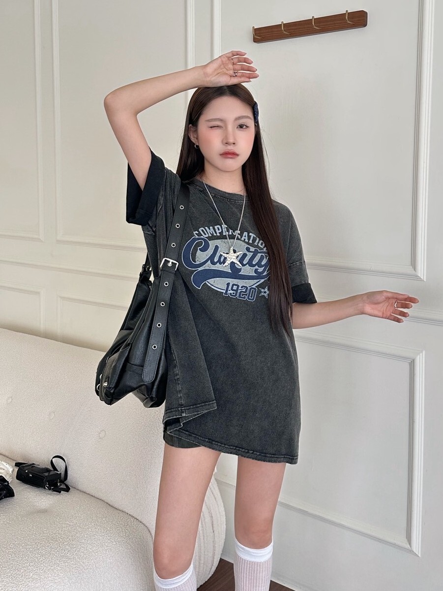 1920水洗感寬鬆大tee
