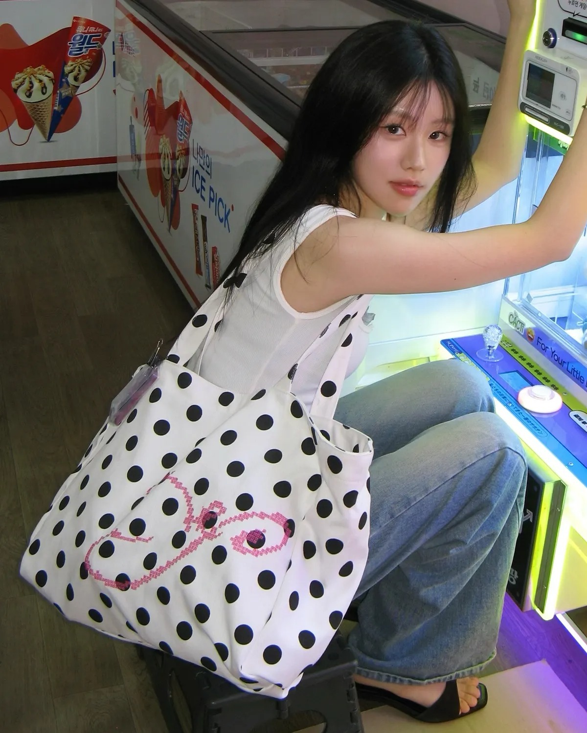 YEOMIM Pixel Bag White Dot