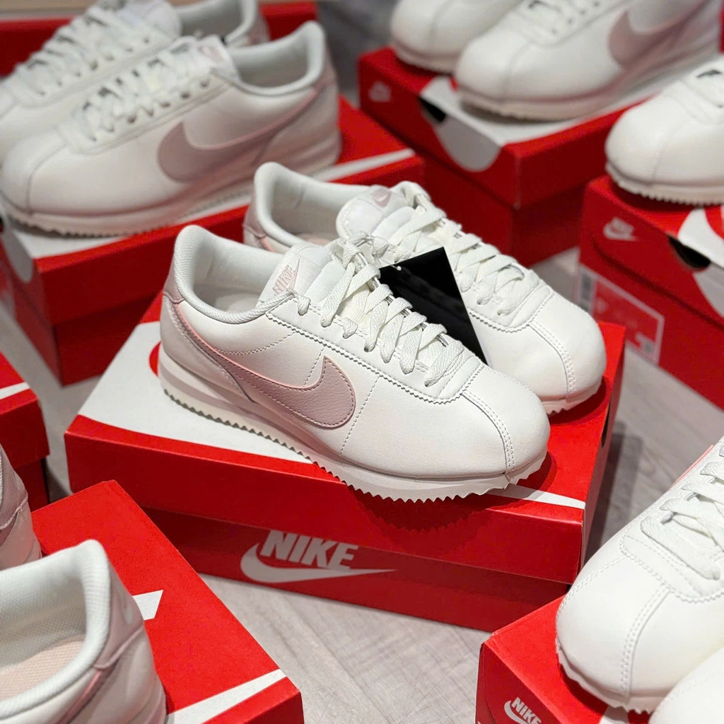 NIKE WMS CORTEZ LEATHER 奶白裸粉 (6月限時優惠!)