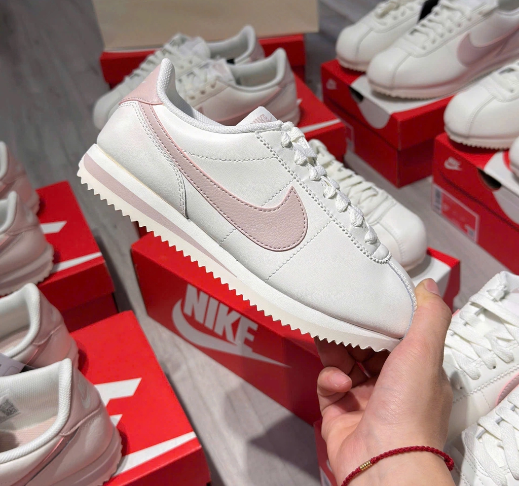 NIKE WMS CORTEZ LEATHER 奶白裸粉 (6月限時優惠!)