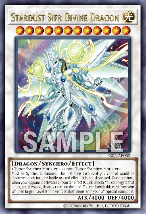 ES02-AE053 (UR/UTR)Stardust Sifr Divine Dragon(聖珖神龍 星塵零)
