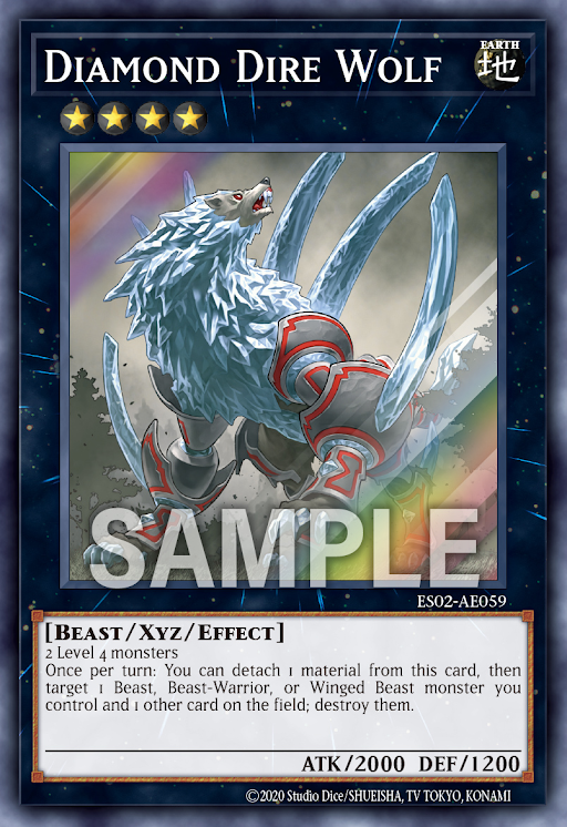 ES02-AE059 (SR)Diamond Dire Wolf(恐牙狼 鑽石狼)