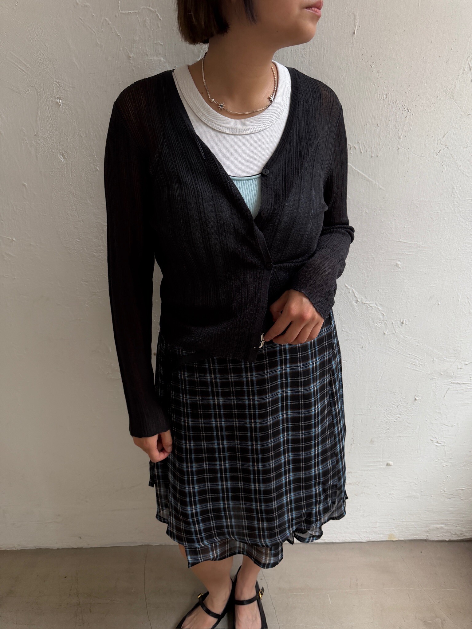 Basic ribbed cardigan