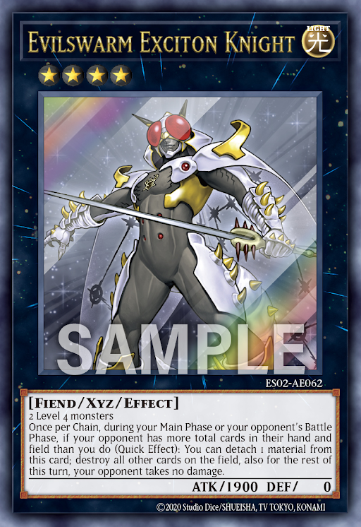ES02-AE062 (UR/UTR)Evilswarm Exciton Knight(勵輝士 略魔蠅王)