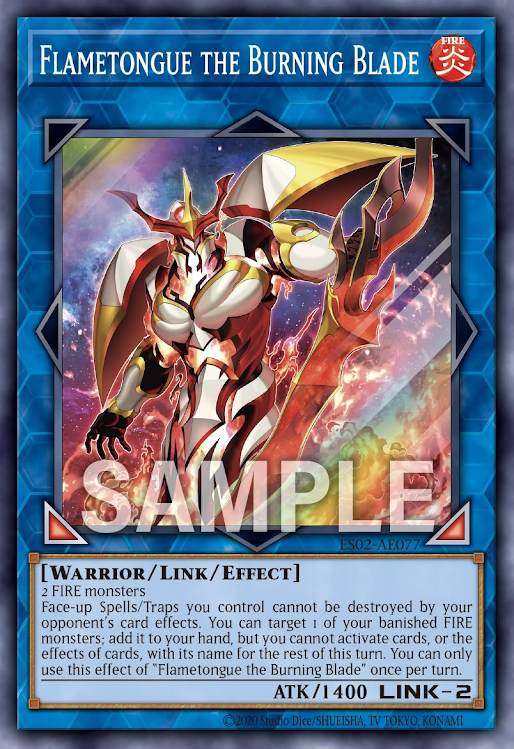 ES02-AE077 (SR)Flametongue the Burning Blade(炎魔刃 弗蘭姆坦)