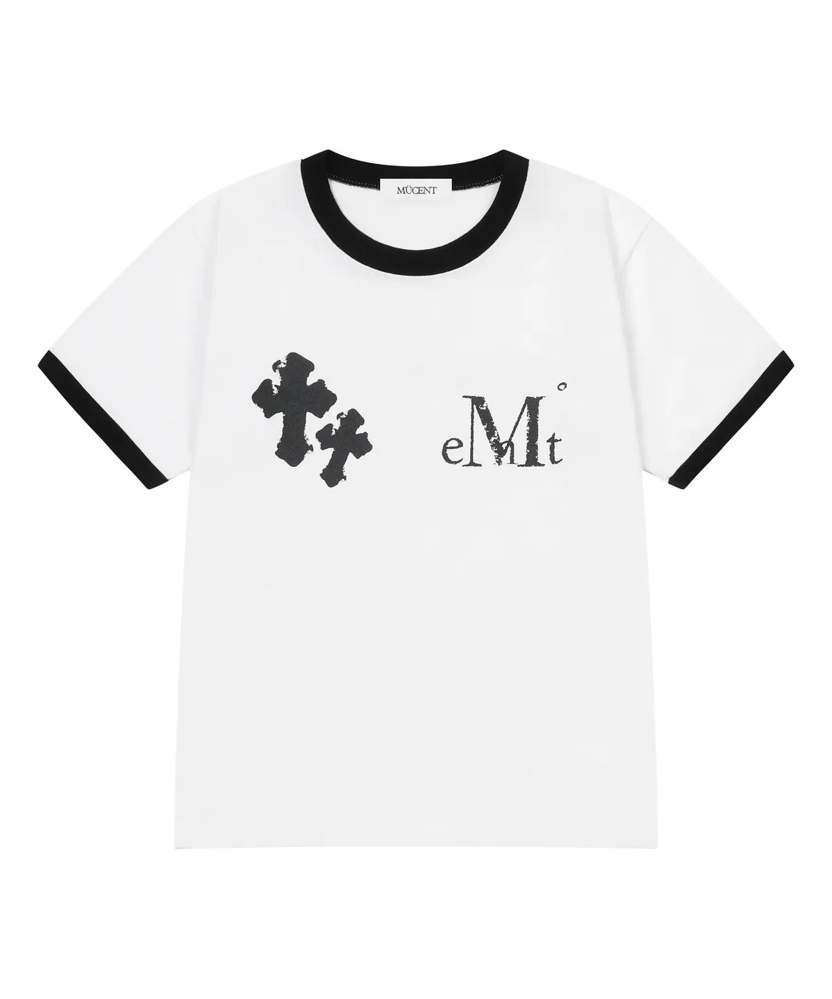 MUCENT ROVIO CROSS CRACK LOGO RINGER HALF T