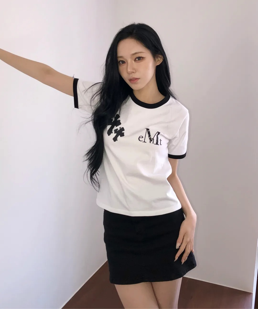 MUCENT ROVIO CROSS CRACK LOGO RINGER HALF T