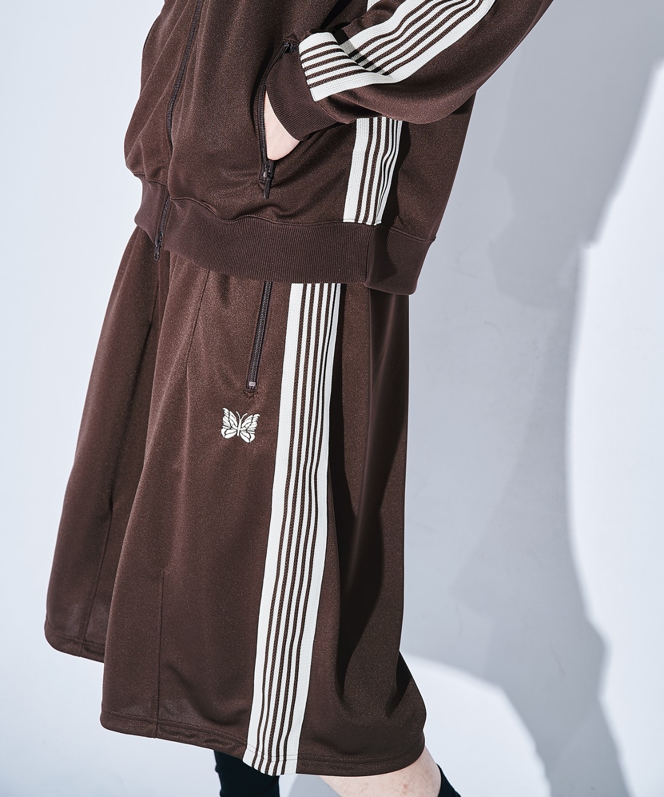 現貨|NEEDLES H.D. Track Short - Poly Smooth | BROWN