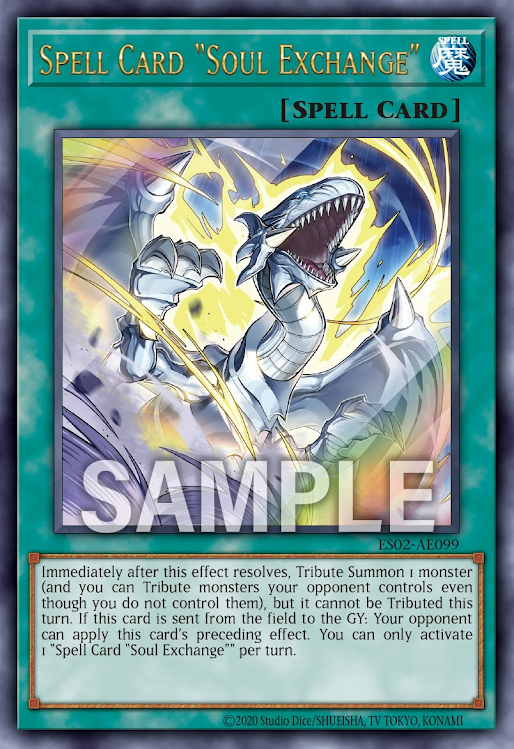 ES02-AE099 (UR/UTR)Spell Card "Soul Exchange"(魔法卡 "靈魂交換")